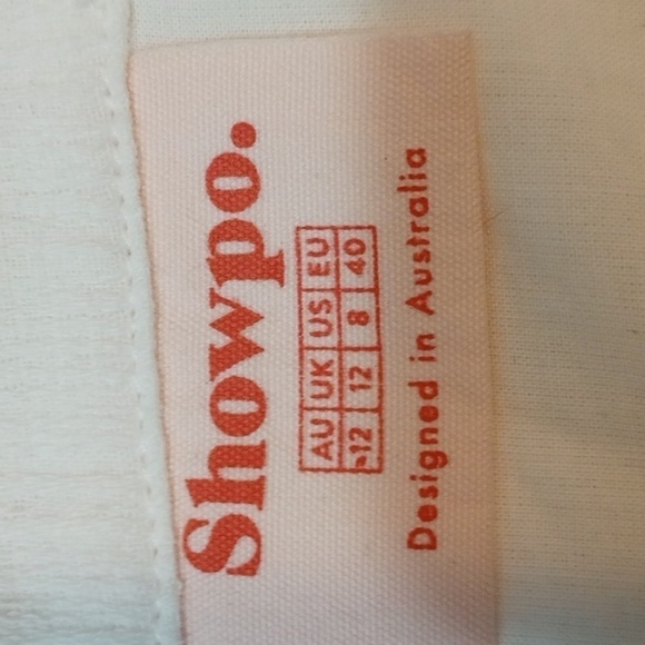 Showpo Women's Shorts Sz 8 White 100% Cotton Resort Beach Party Summer Light - Picture 3 of 9